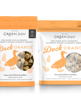 Green Juju Freeze-Dried Duck Orange Bites 3oz/7.5oz