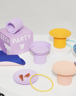 Purrre Teeth Party Bowl - Airy Blue