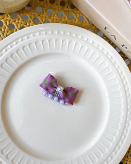 Retro Polka Dot Pearl Pet Hairclip