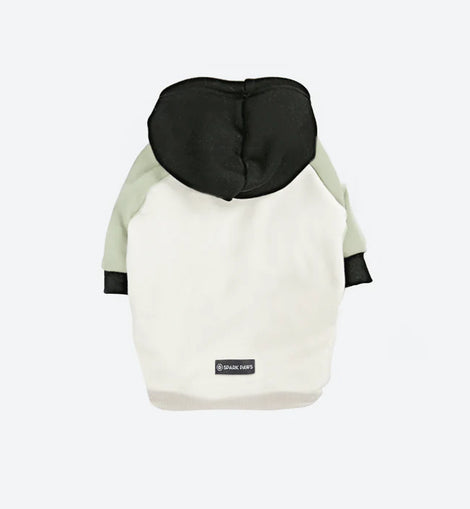 Olive Cream Dog Hoodie - Size S/M