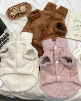 High-Neck Sherpa Fleece Vest