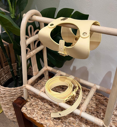 Macaron Tone Leather Harness Set