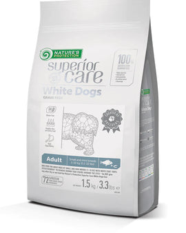 Nature's Protection White Dogs Grain Free - White Fish Adult 1.5kg